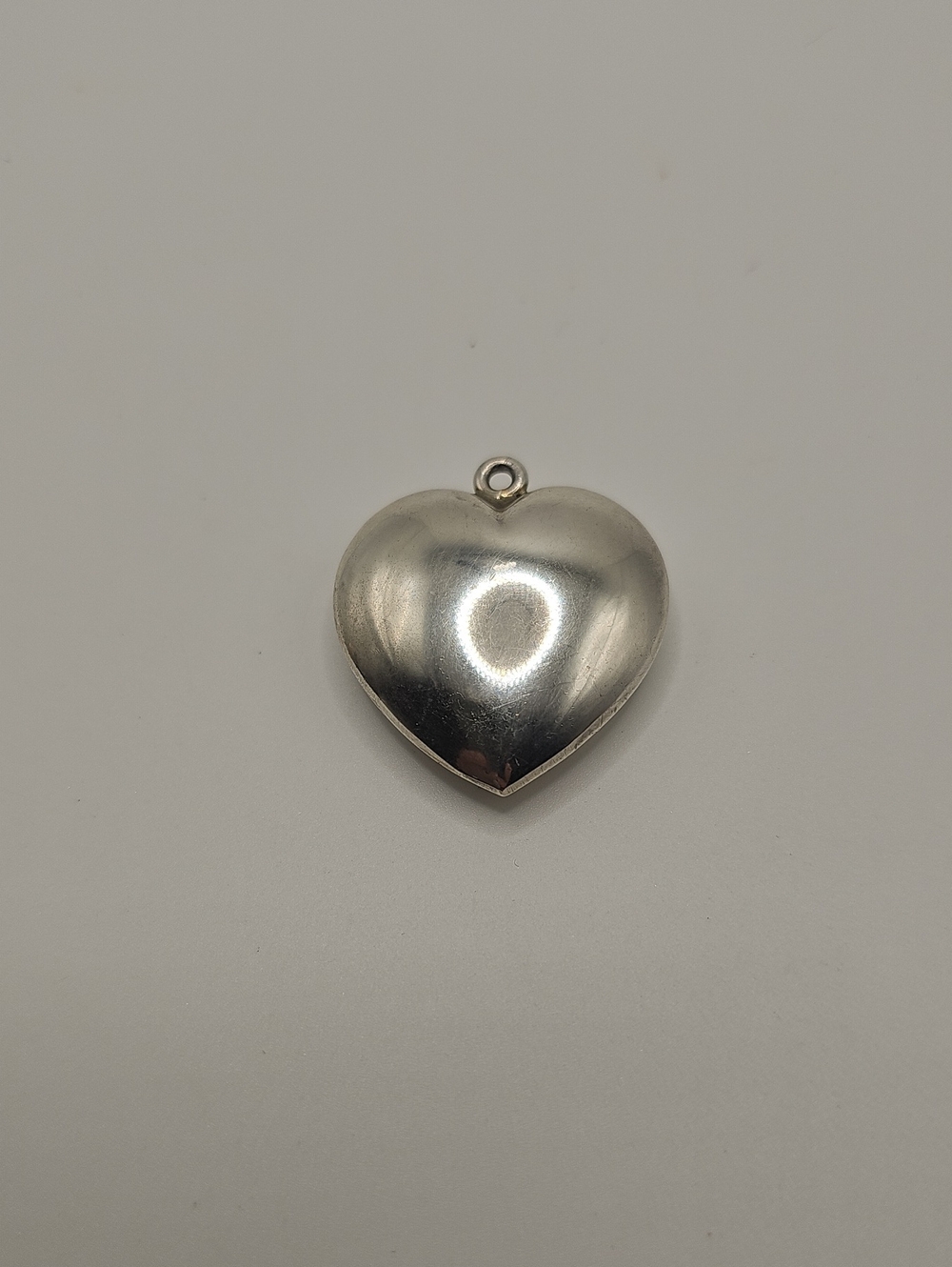 Tiffany & Co. Polished Sterling Silver Heart Locket Pendant. 2005 I Beleive